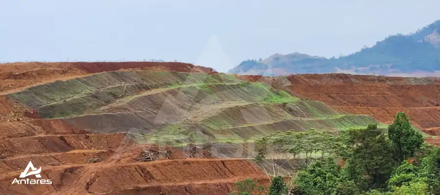 Proses pertumbuhan di area lereng