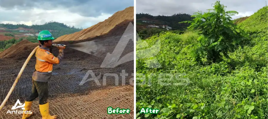 Rahasia Hydroseeding Antares di Lahan Kritis